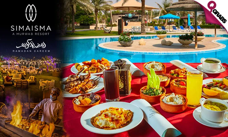 Pool Access & Iftar Buffet with Live Music at Simaisma A Murwab Resort!